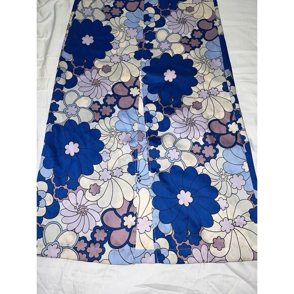 Zara Strapless Floral Dress - Blue and Purple - Picture 11 of 14